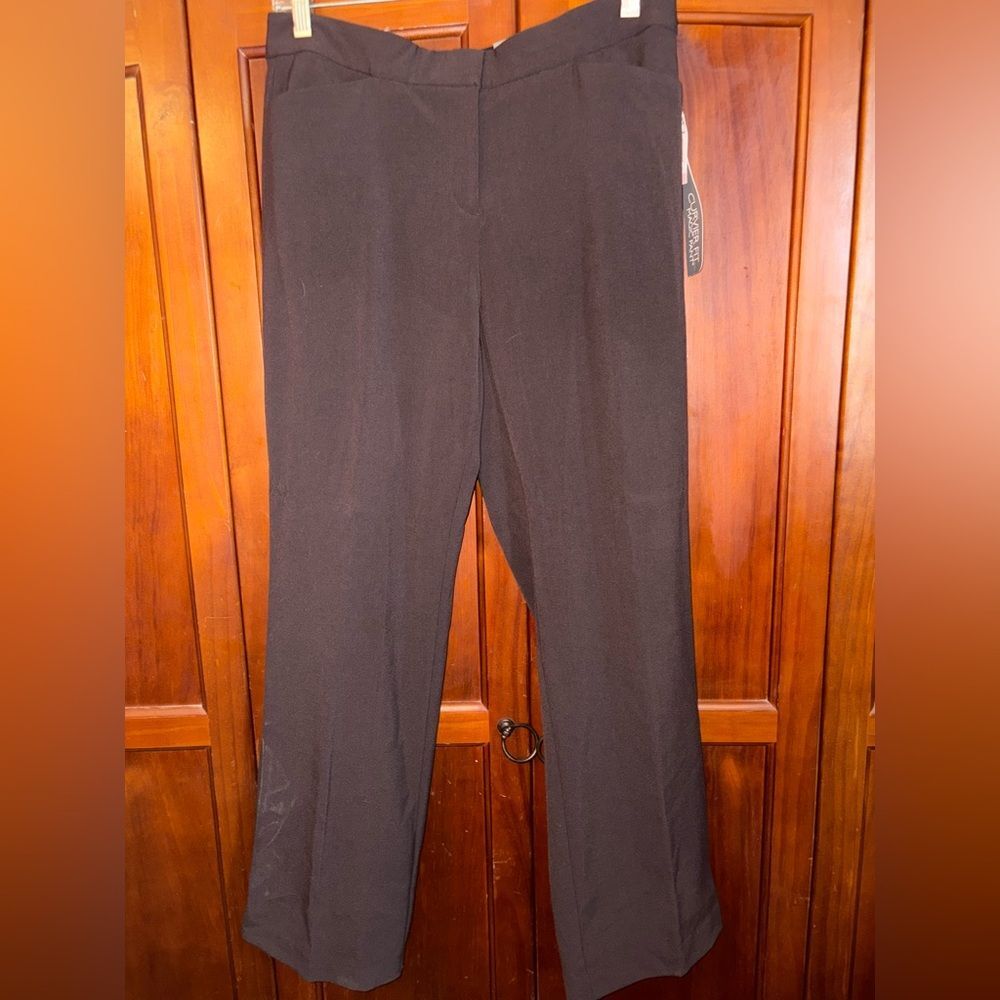 JM Collection Women's Dark Brown Pants #1689